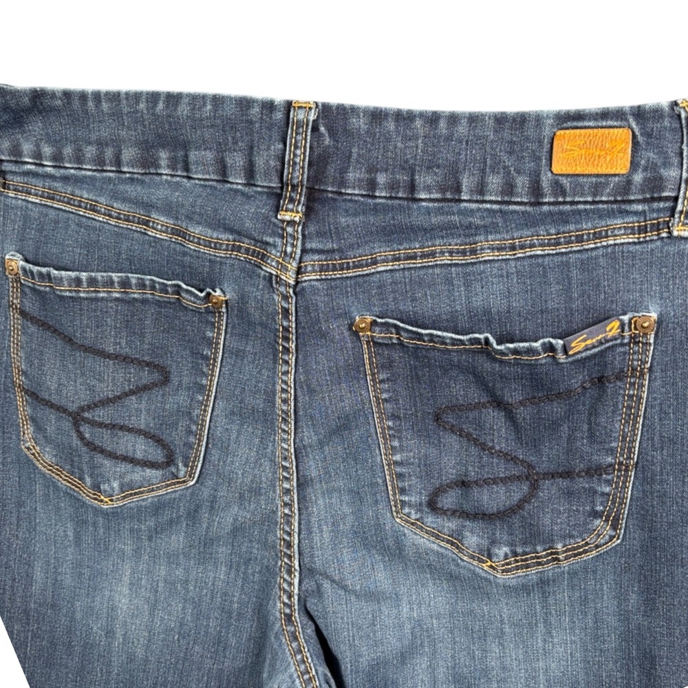 Seven7 Skinny Jeans Womens 16 High Rise Stretch Denim Y2K Dark Wash Classic